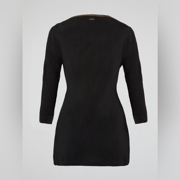 JUST CAVALLI BLACK COWL NECK DRESS - Picture 3 of 13